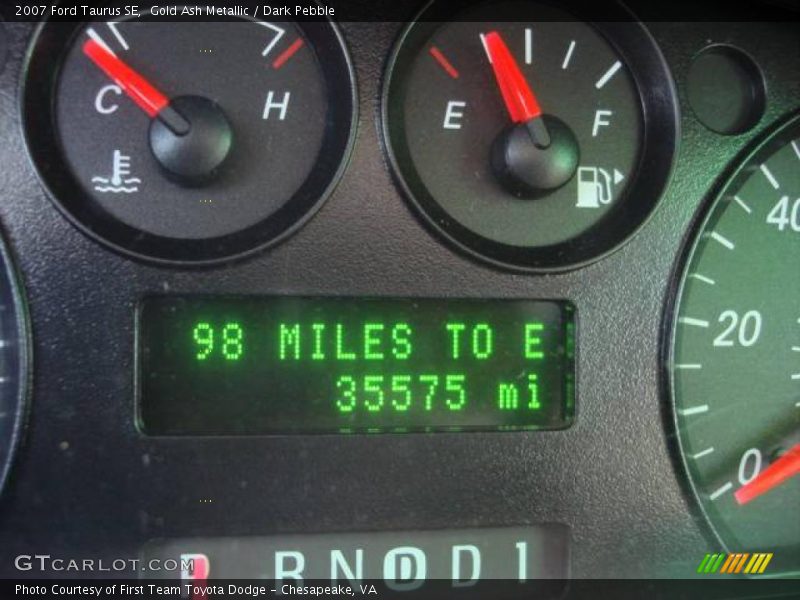 Gold Ash Metallic / Dark Pebble 2007 Ford Taurus SE