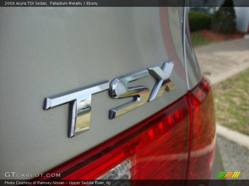 Palladium Metallic / Ebony 2009 Acura TSX Sedan