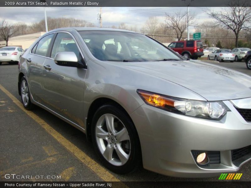 Palladium Metallic / Ebony 2009 Acura TSX Sedan