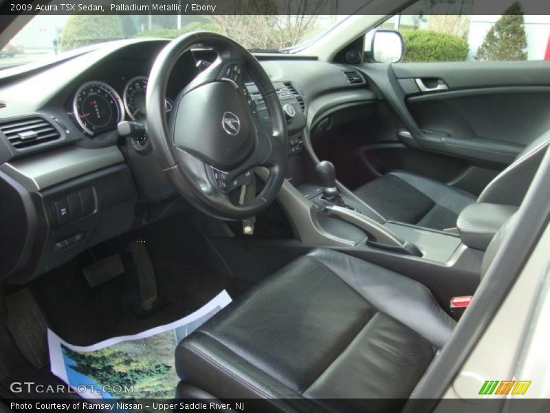 Palladium Metallic / Ebony 2009 Acura TSX Sedan