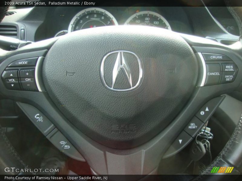 Palladium Metallic / Ebony 2009 Acura TSX Sedan