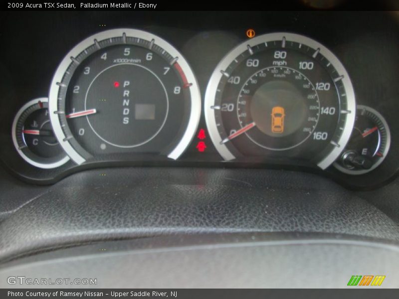 Palladium Metallic / Ebony 2009 Acura TSX Sedan