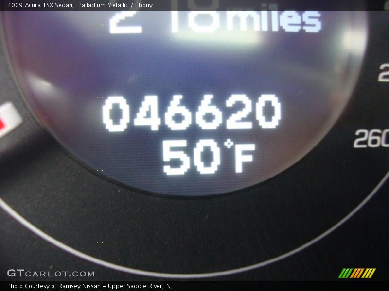 Palladium Metallic / Ebony 2009 Acura TSX Sedan