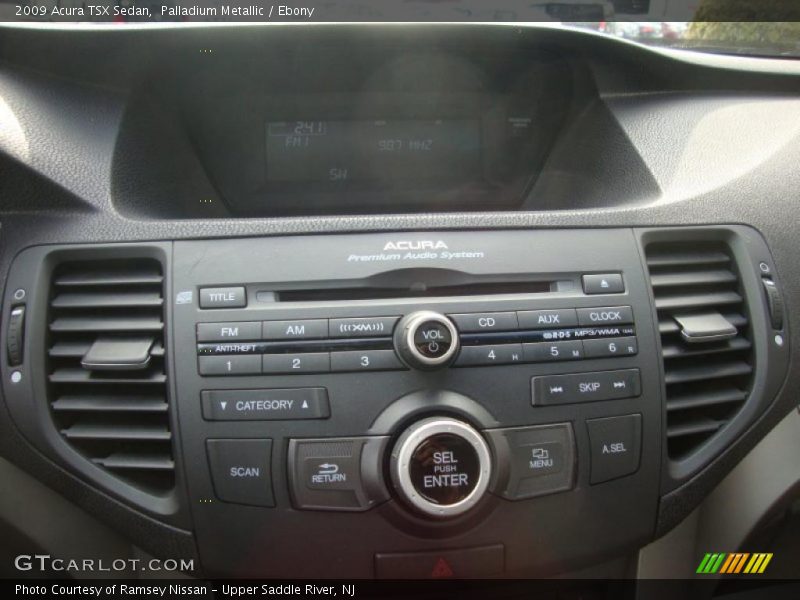Palladium Metallic / Ebony 2009 Acura TSX Sedan