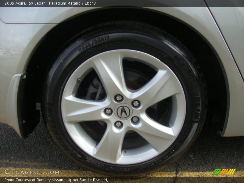 Palladium Metallic / Ebony 2009 Acura TSX Sedan