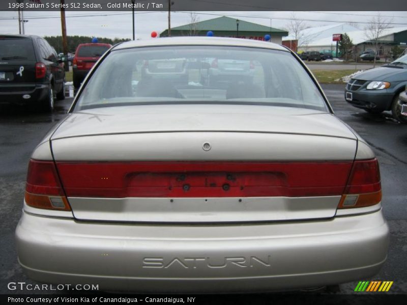 Gold Metallic / Tan 1998 Saturn S Series SL2 Sedan