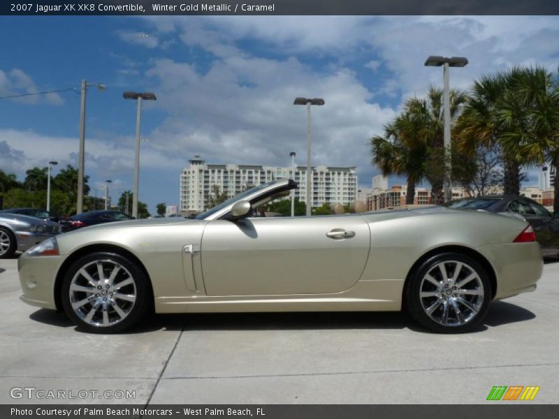  2007 XK XK8 Convertible Winter Gold Metallic