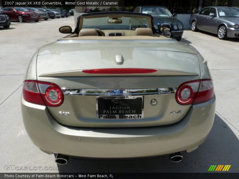 Winter Gold Metallic / Caramel 2007 Jaguar XK XK8 Convertible