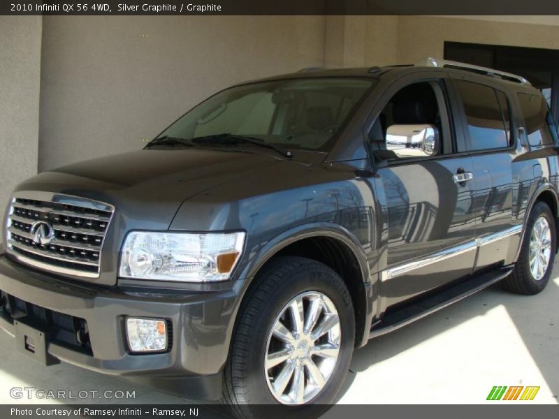 Silver Graphite / Graphite 2010 Infiniti QX 56 4WD