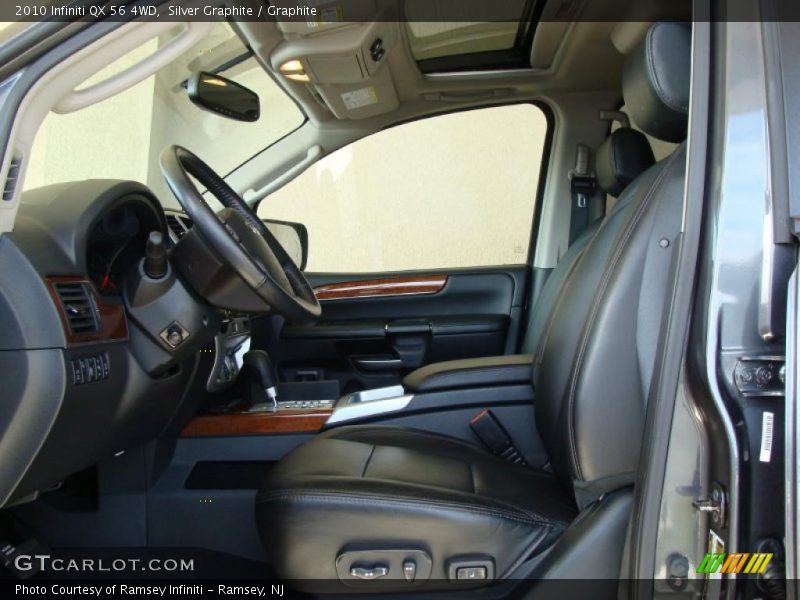 Silver Graphite / Graphite 2010 Infiniti QX 56 4WD