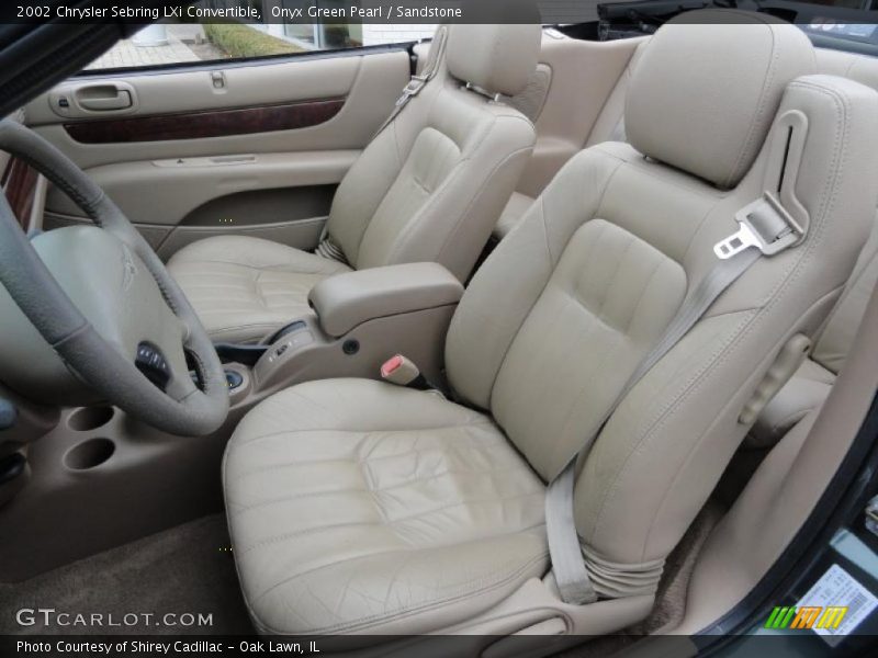 Onyx Green Pearl / Sandstone 2002 Chrysler Sebring LXi Convertible