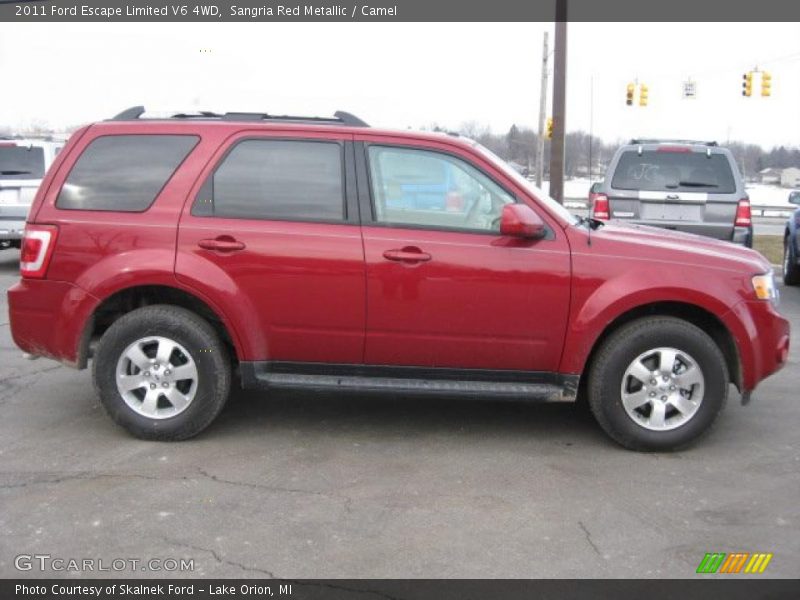 Sangria Red Metallic / Camel 2011 Ford Escape Limited V6 4WD