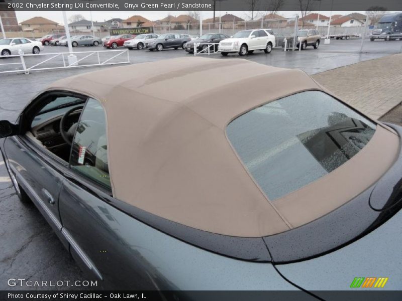 Onyx Green Pearl / Sandstone 2002 Chrysler Sebring LXi Convertible