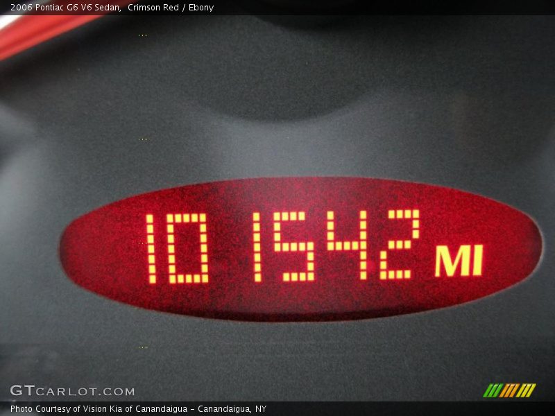 Crimson Red / Ebony 2006 Pontiac G6 V6 Sedan