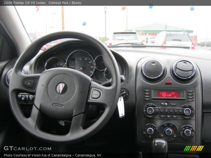 Crimson Red / Ebony 2006 Pontiac G6 V6 Sedan