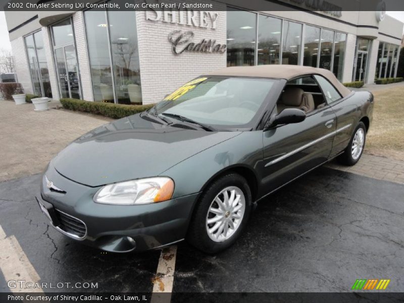 Onyx Green Pearl / Sandstone 2002 Chrysler Sebring LXi Convertible