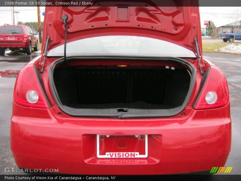 Crimson Red / Ebony 2006 Pontiac G6 V6 Sedan