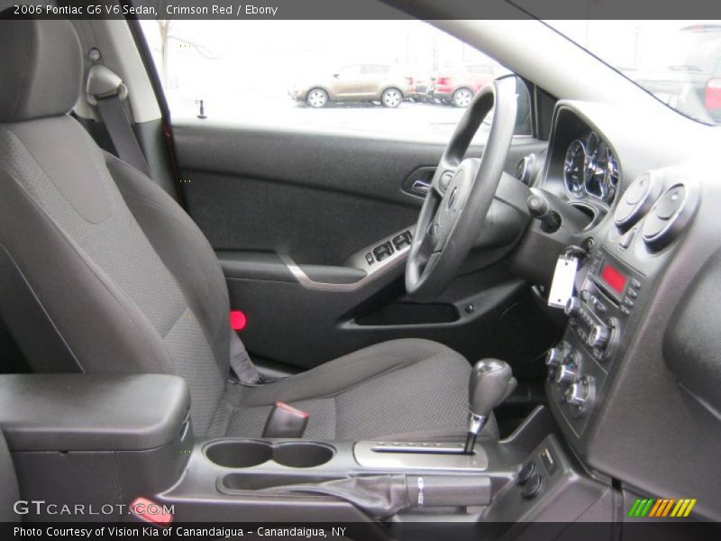 Crimson Red / Ebony 2006 Pontiac G6 V6 Sedan
