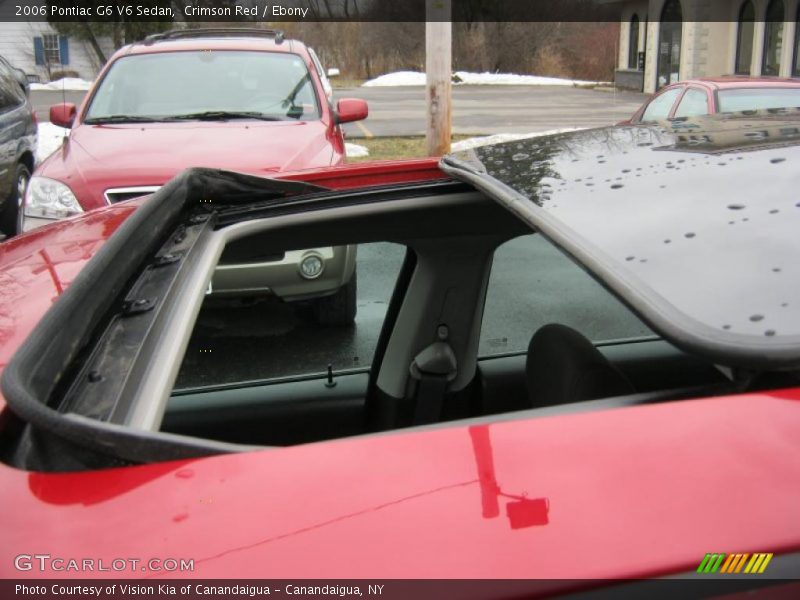 Crimson Red / Ebony 2006 Pontiac G6 V6 Sedan