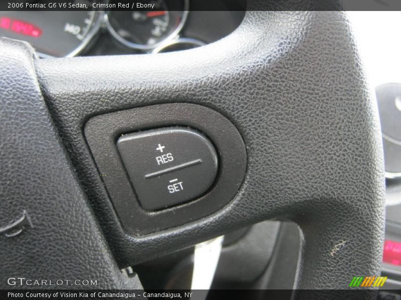 Crimson Red / Ebony 2006 Pontiac G6 V6 Sedan