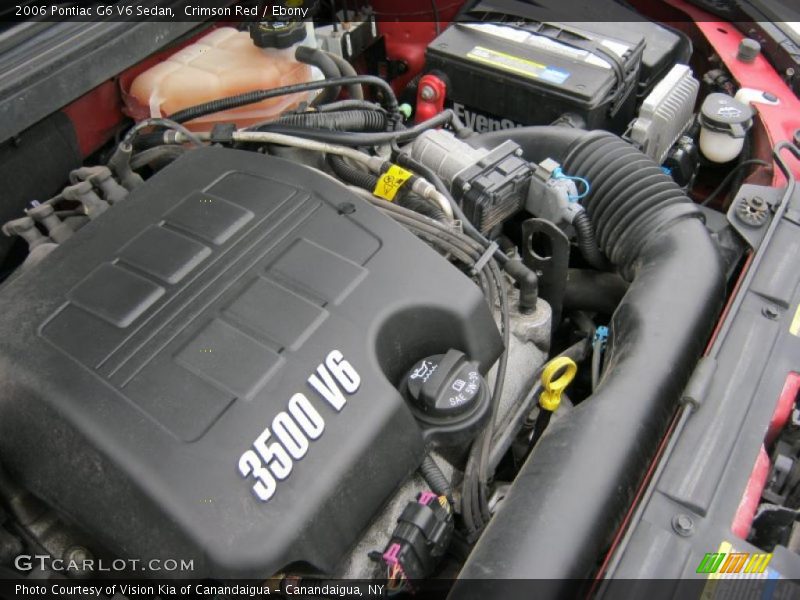 Crimson Red / Ebony 2006 Pontiac G6 V6 Sedan