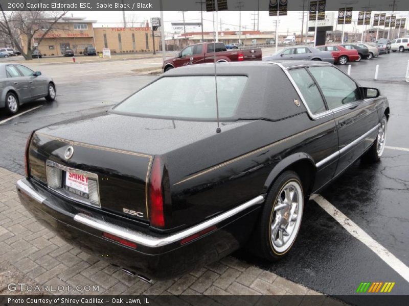 Sable Black / Black 2000 Cadillac Eldorado ESC