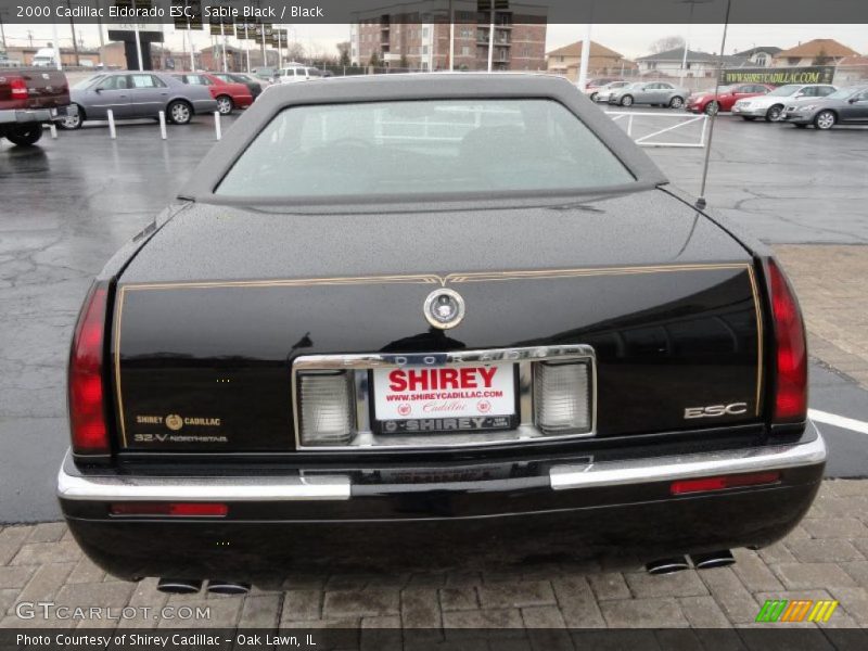 Sable Black / Black 2000 Cadillac Eldorado ESC