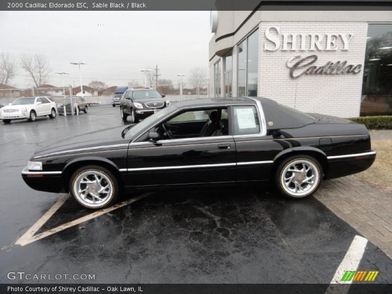 Sable Black / Black 2000 Cadillac Eldorado ESC