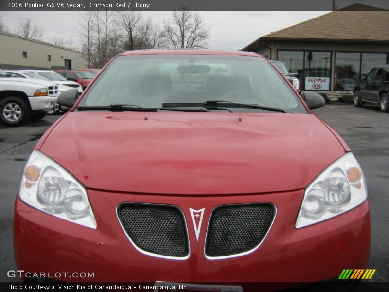Crimson Red / Ebony 2006 Pontiac G6 V6 Sedan