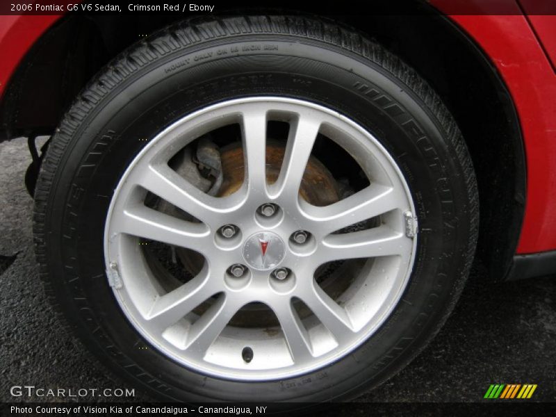 Crimson Red / Ebony 2006 Pontiac G6 V6 Sedan