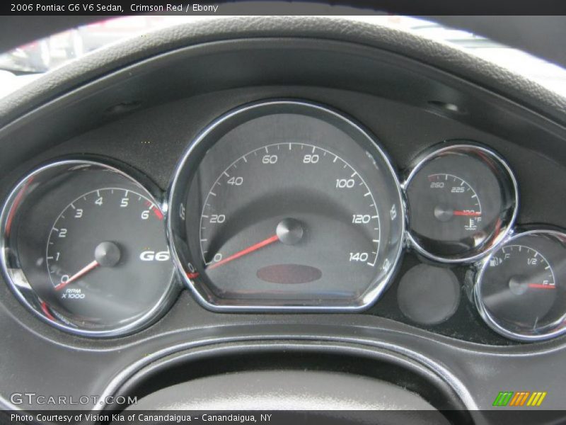 Crimson Red / Ebony 2006 Pontiac G6 V6 Sedan