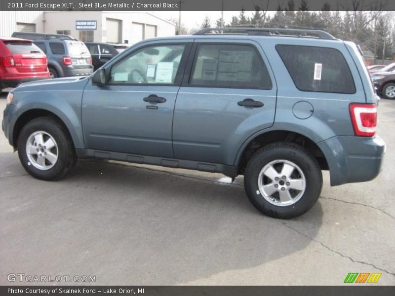 Steel Blue Metallic / Charcoal Black 2011 Ford Escape XLT