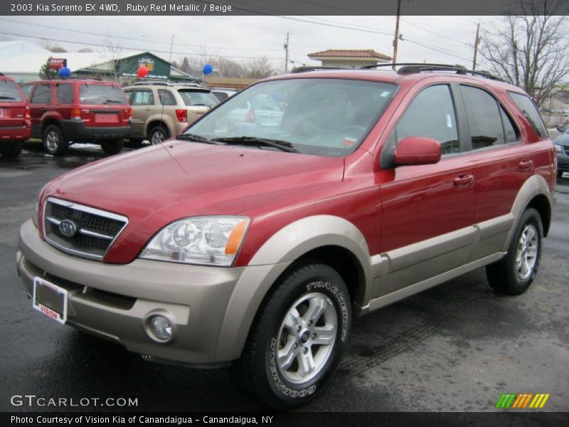  2003 Sorento EX 4WD Ruby Red Metallic