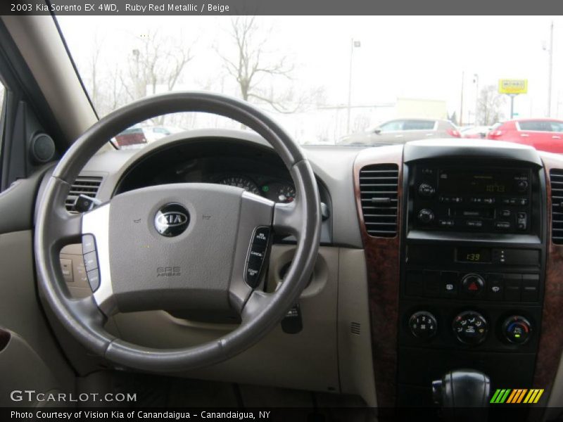 Ruby Red Metallic / Beige 2003 Kia Sorento EX 4WD