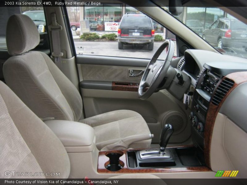 Ruby Red Metallic / Beige 2003 Kia Sorento EX 4WD