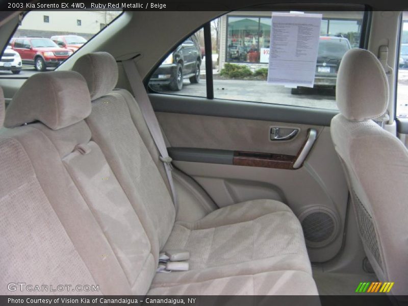 Ruby Red Metallic / Beige 2003 Kia Sorento EX 4WD