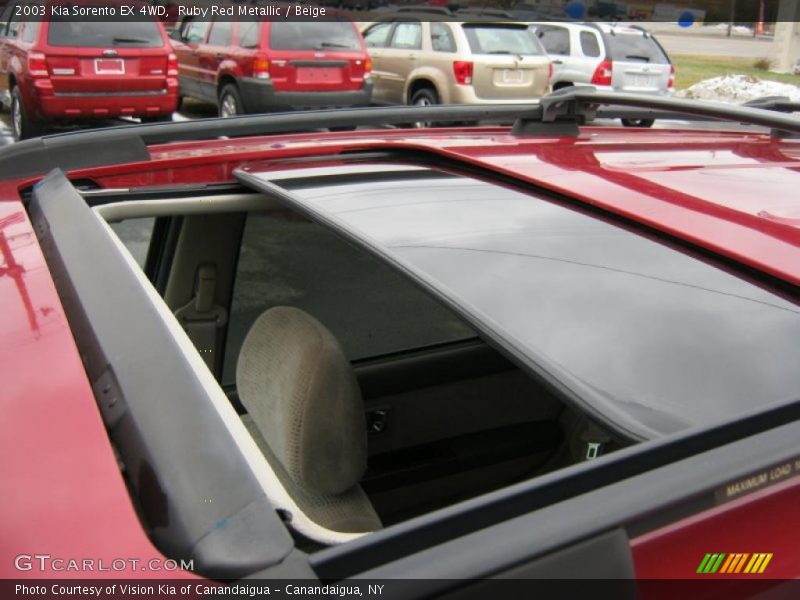 Ruby Red Metallic / Beige 2003 Kia Sorento EX 4WD