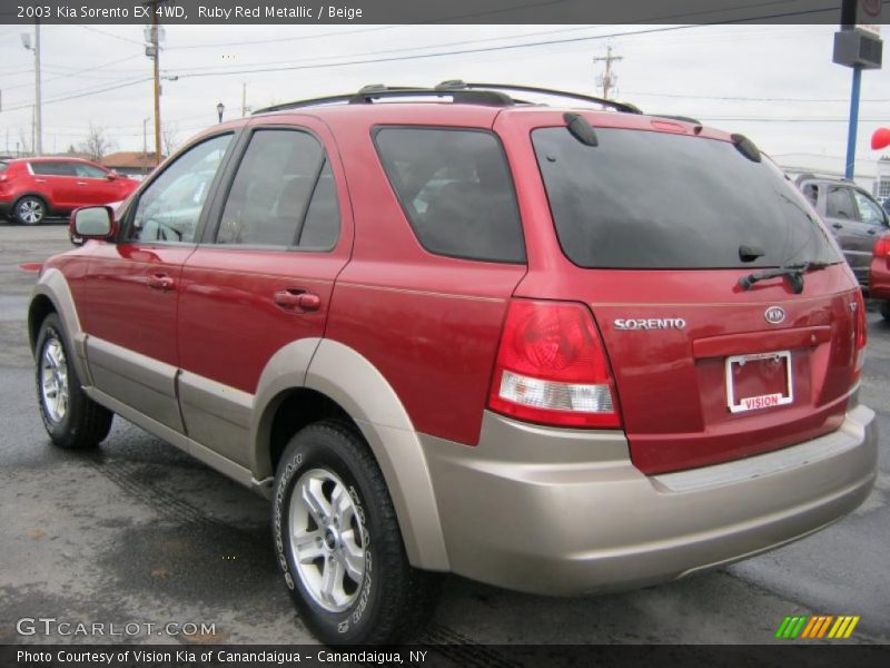  2003 Sorento EX 4WD Ruby Red Metallic