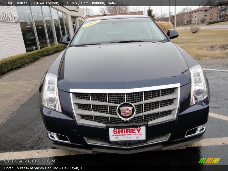 Blue Chip / Light Titanium/Ebony 2008 Cadillac CTS 4 AWD Sedan