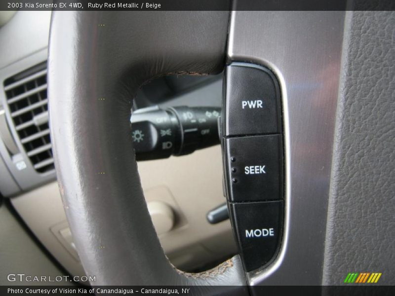 Controls of 2003 Sorento EX 4WD