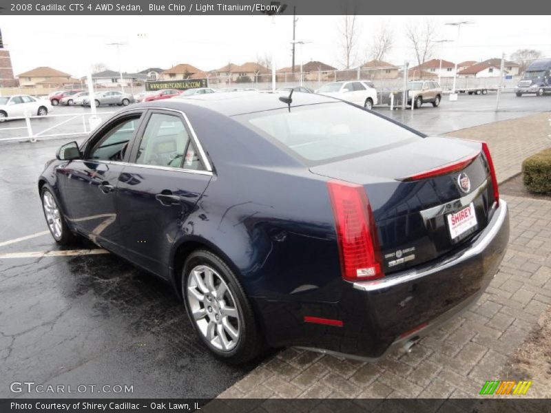 Blue Chip / Light Titanium/Ebony 2008 Cadillac CTS 4 AWD Sedan