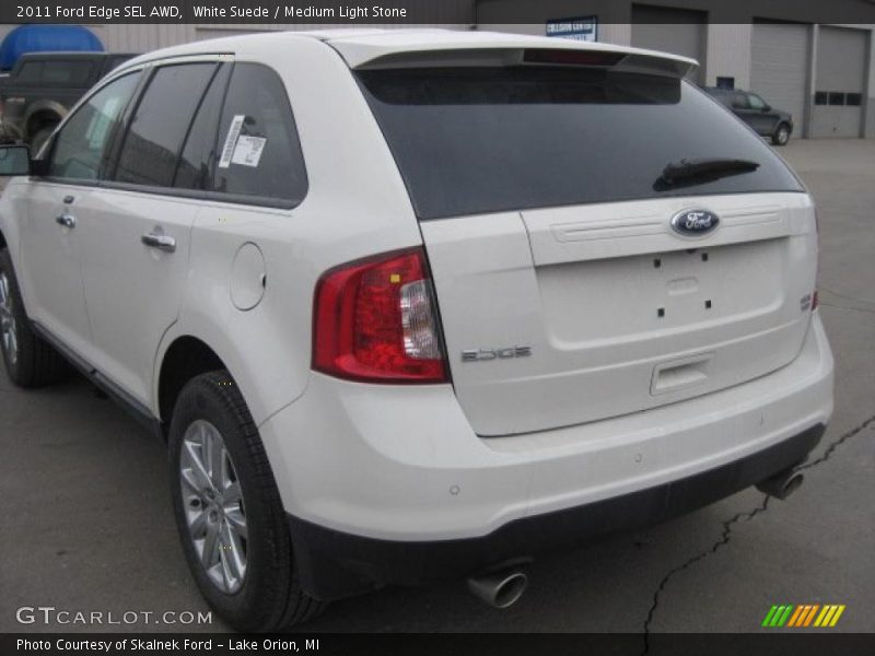 White Suede / Medium Light Stone 2011 Ford Edge SEL AWD