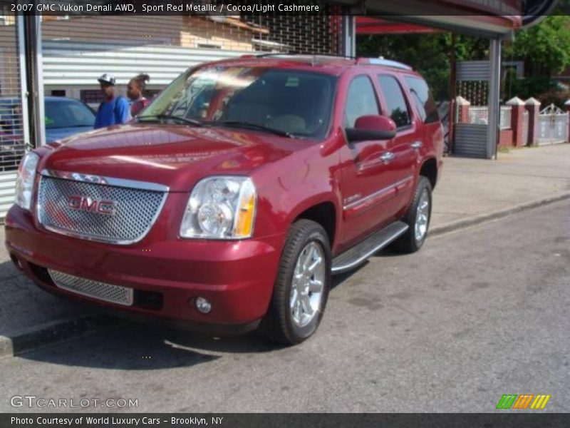 Sport Red Metallic / Cocoa/Light Cashmere 2007 GMC Yukon Denali AWD