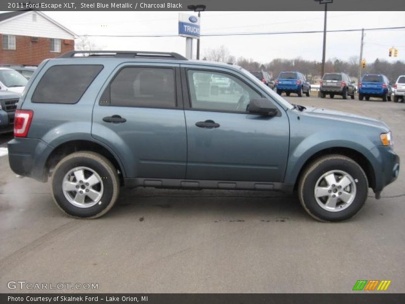 Steel Blue Metallic / Charcoal Black 2011 Ford Escape XLT