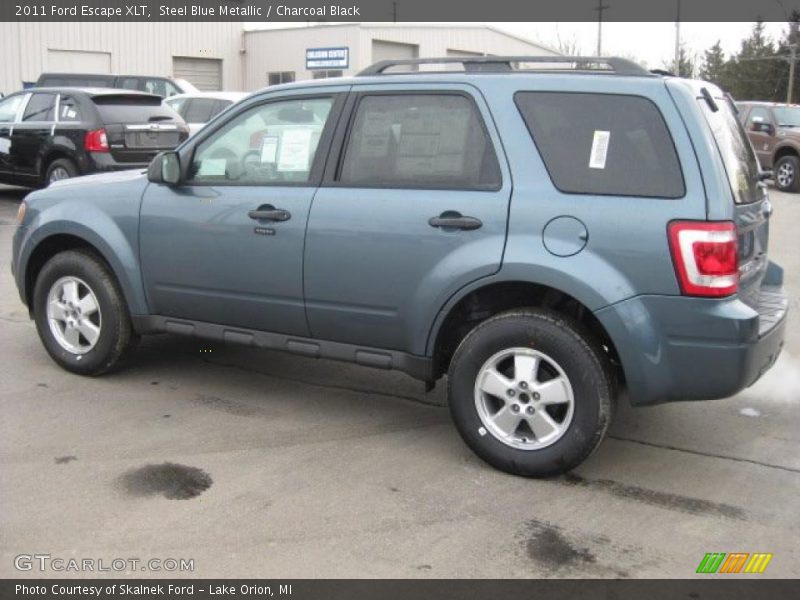 Steel Blue Metallic / Charcoal Black 2011 Ford Escape XLT