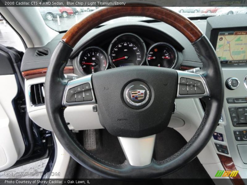 Blue Chip / Light Titanium/Ebony 2008 Cadillac CTS 4 AWD Sedan