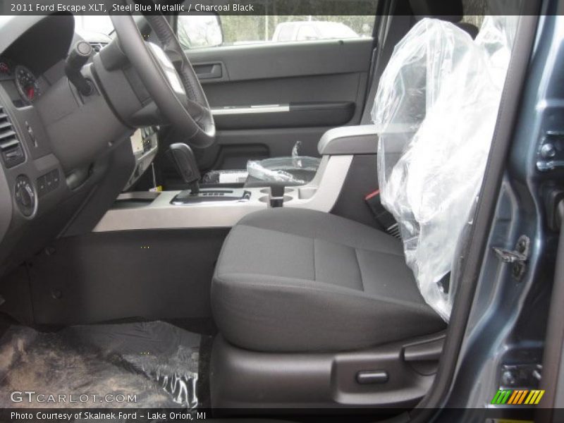 Steel Blue Metallic / Charcoal Black 2011 Ford Escape XLT