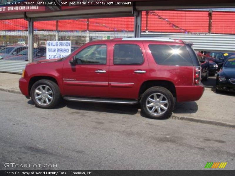 Sport Red Metallic / Cocoa/Light Cashmere 2007 GMC Yukon Denali AWD