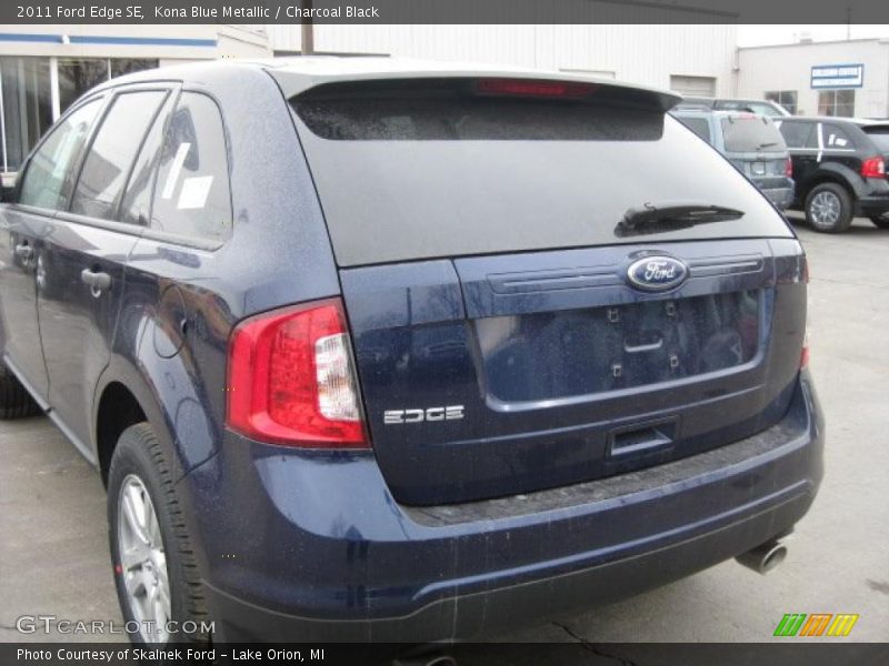 Kona Blue Metallic / Charcoal Black 2011 Ford Edge SE