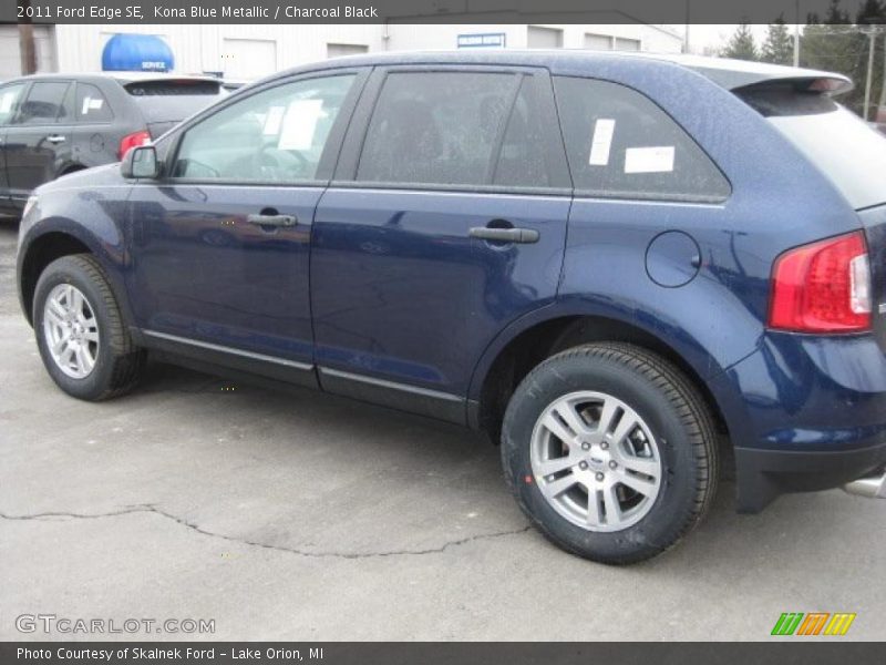 Kona Blue Metallic / Charcoal Black 2011 Ford Edge SE